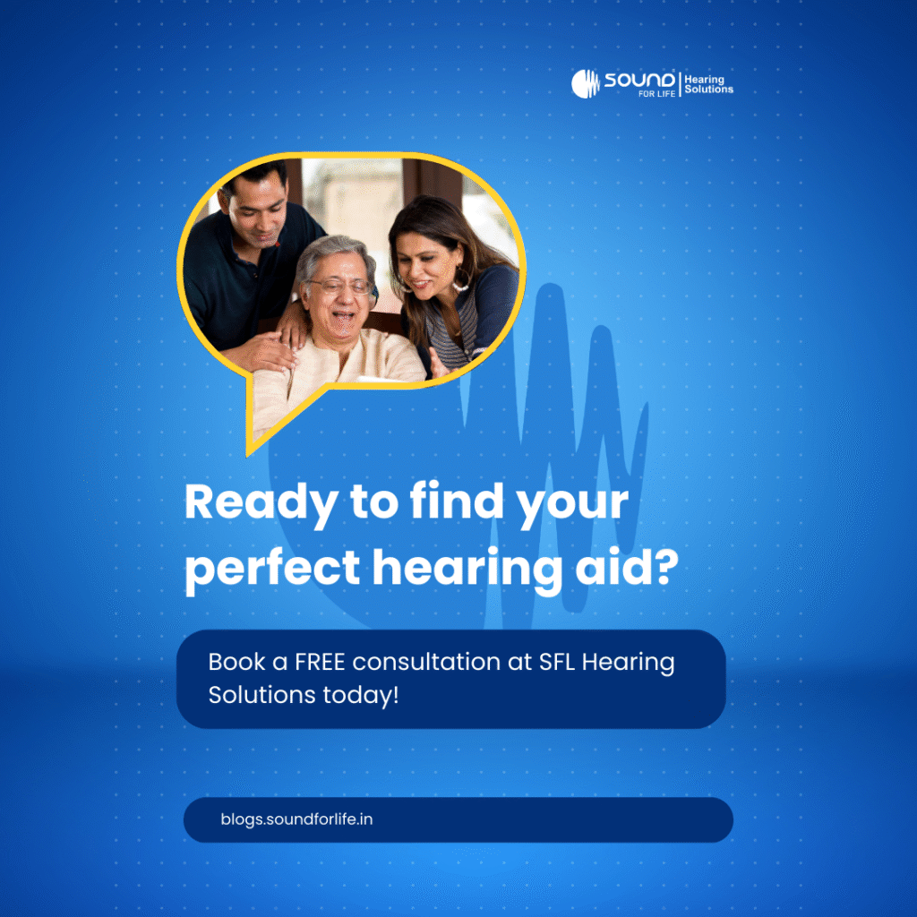 Book a FREE consultation at SFL Hearing Solutions today